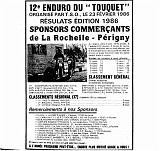 023  ENDURO TOUQUET 1986 Articles presse le 17 f